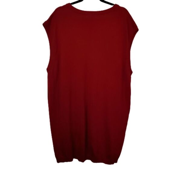 NWT Lavane New York Red Sweater Vest. Size 3XT - Picture 3 of 4